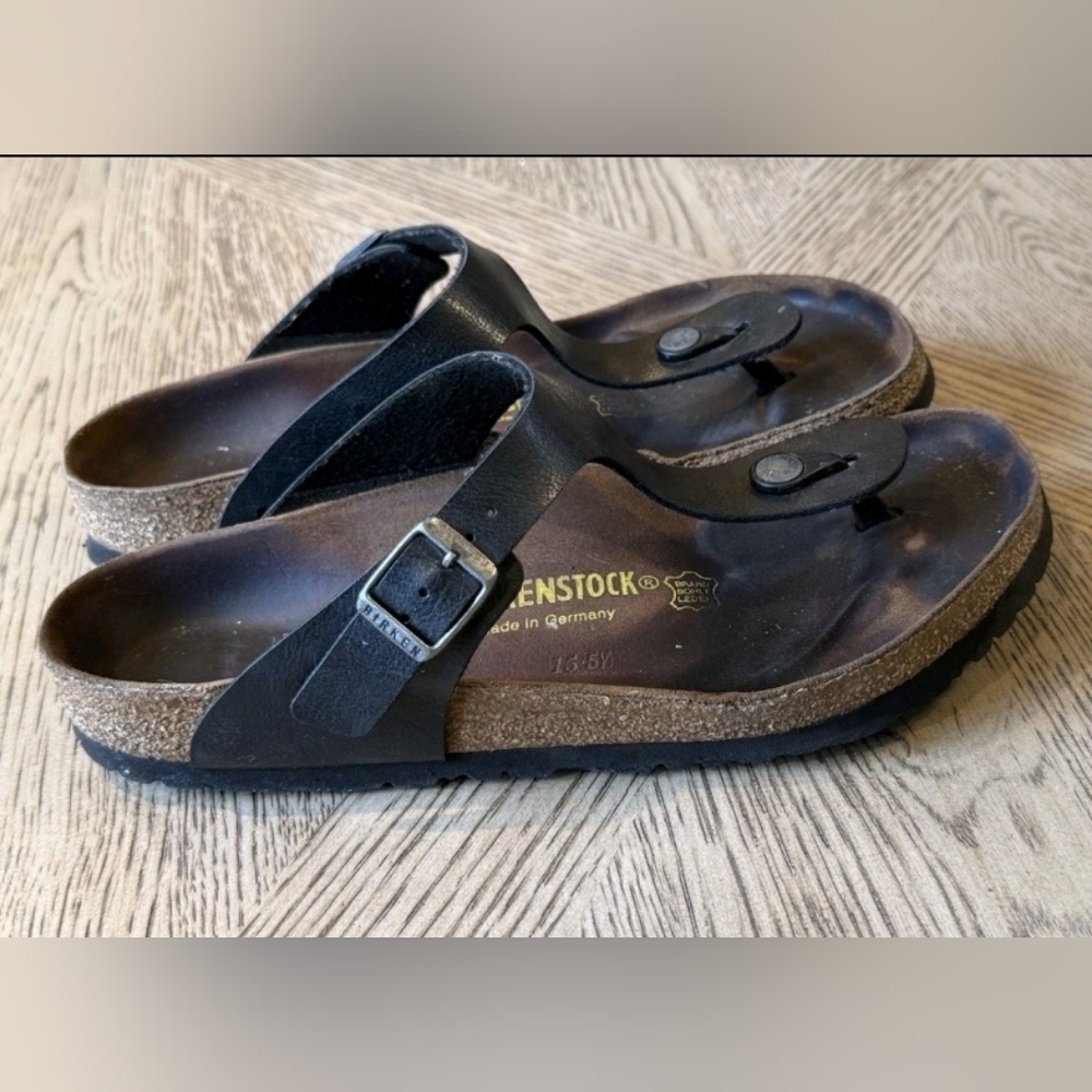Birkenstock Gizeh Big Buckle BLACK EU 40 women 9 men 7 Germany leather